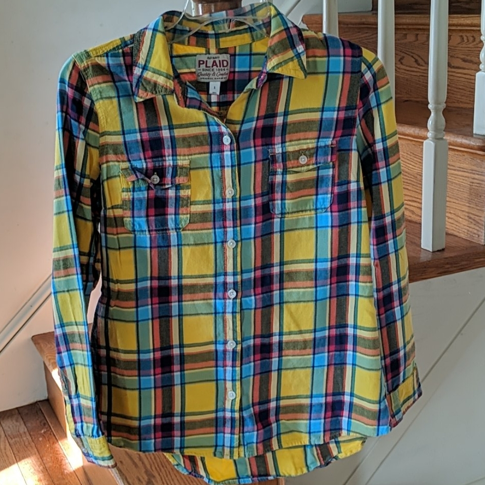 Old Navy Plaid Flannel Shirt